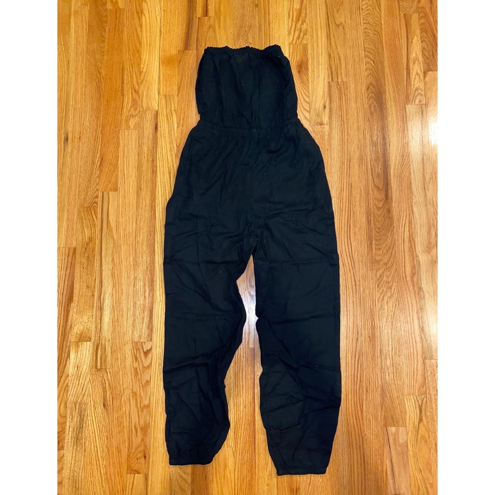 NWT- AERIE - BLACK STRAPLESS ROMPER